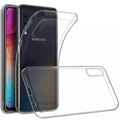 Прозрачный Силиконовый чехол TPU для Samsung Galaxy A70 - Прозрачный фото 1