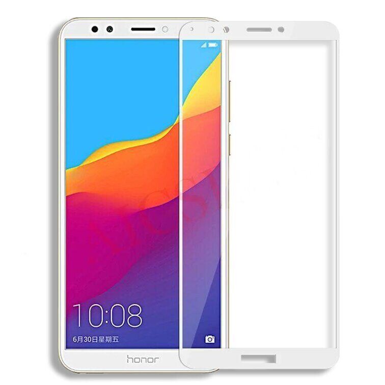 Захисне скло 2.5D на весь екран для Huawei Y5 Prime (2018) / Honor 7A - Білий фото 1