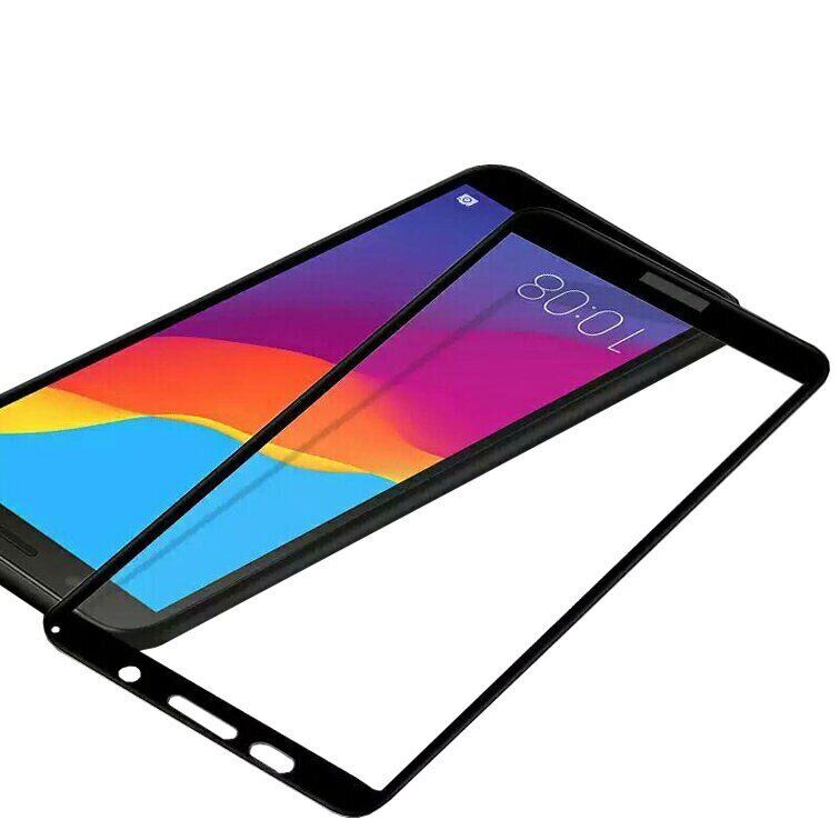 Защитное стекло 2.5D на весь экран для Huawei Y5 Prime (2018) / Honor 7A - Черный фото 2