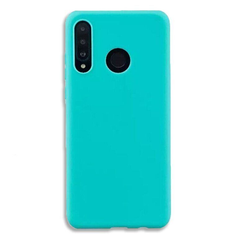 Чехол Candy Silicone для Huawei P30 lite - Бирюзовый фото 1