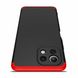 Чехол GKK 360 градусов для Xiaomi Mi 11 lite - Черно-Красный фото 3