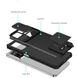 Чехол Kickstand с защитой камеры для Xiaomi Redmi Note 11 4G / 11s / Note 12s цвет Черный