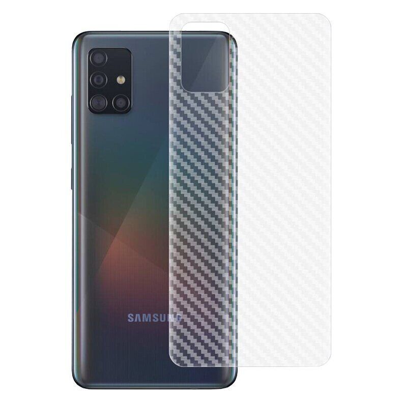 Карбоновая пленка на корпус для Samsung Galaxy M31s - Прозрачный фото 1