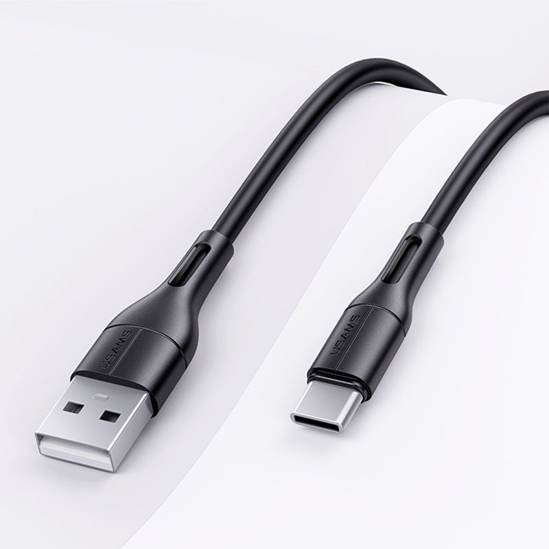 Дата кабель USAMS US-SJ501 U68 USB to Type-C (1m) - Чёрный фото 2