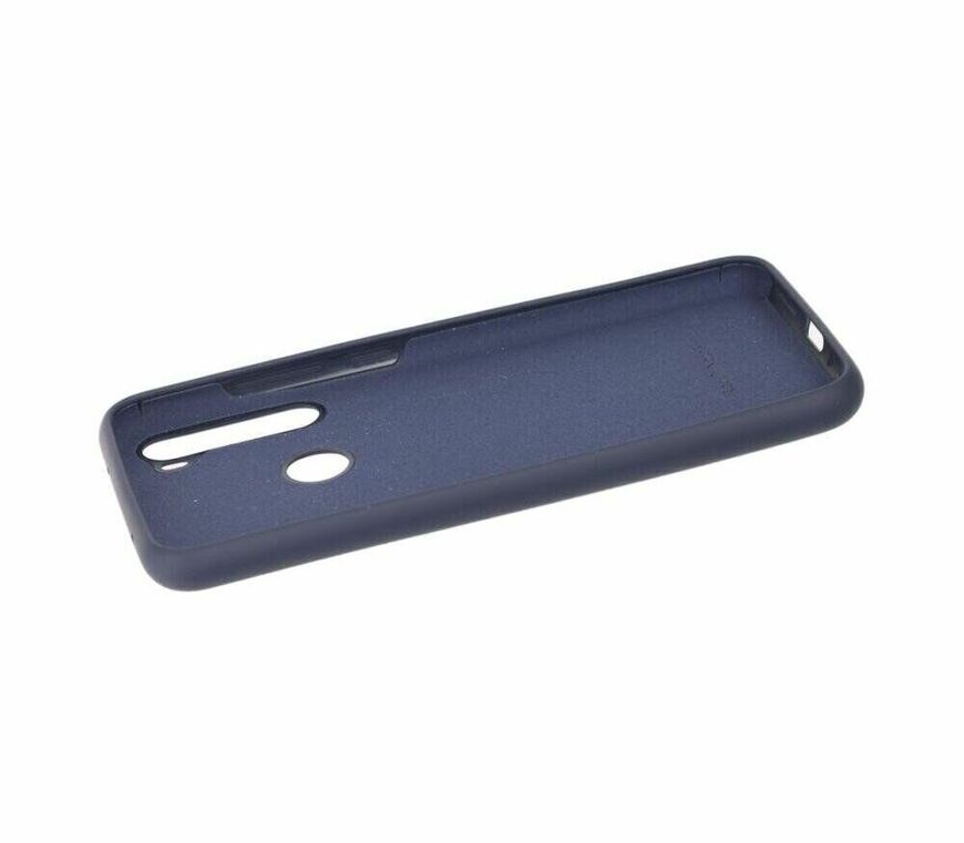 Оригинальный чехол Silicone cover для Xiaomi Redmi Note 8 - Синий фото 4