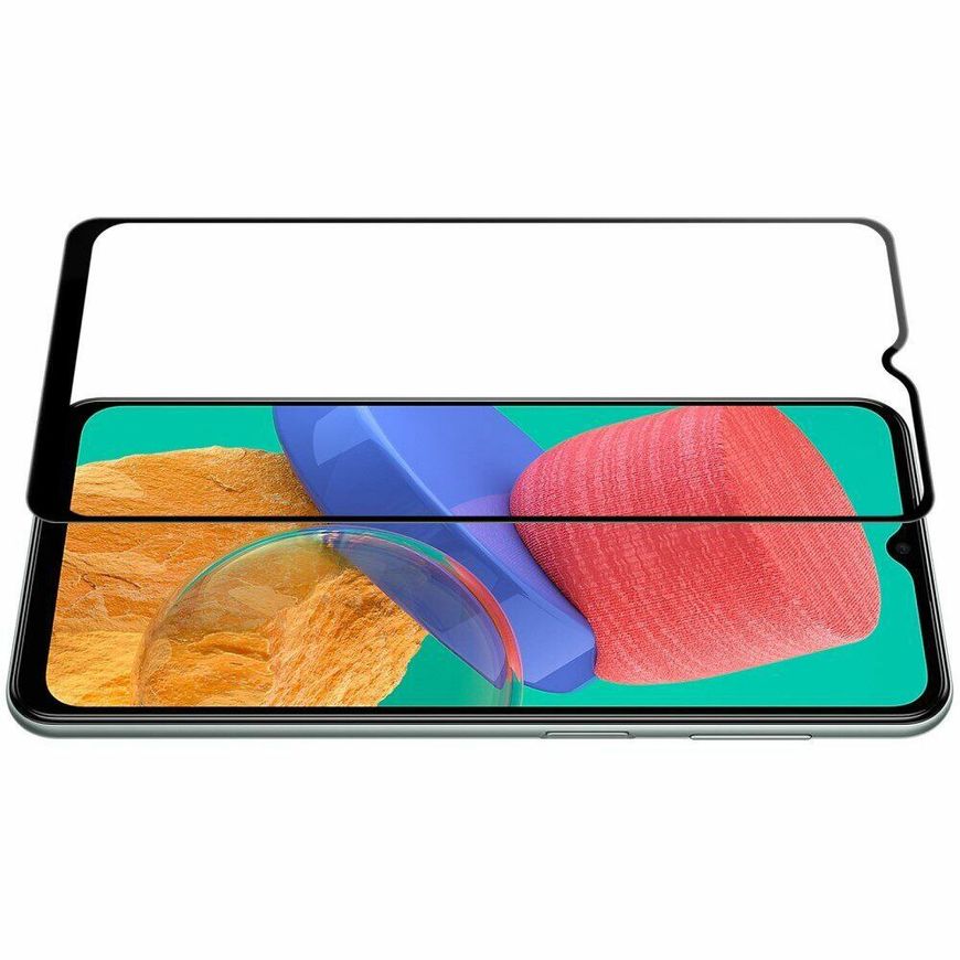Защитное стекло 2.5D на весь экран для Samsung Galaxy M23 - Черный фото 5