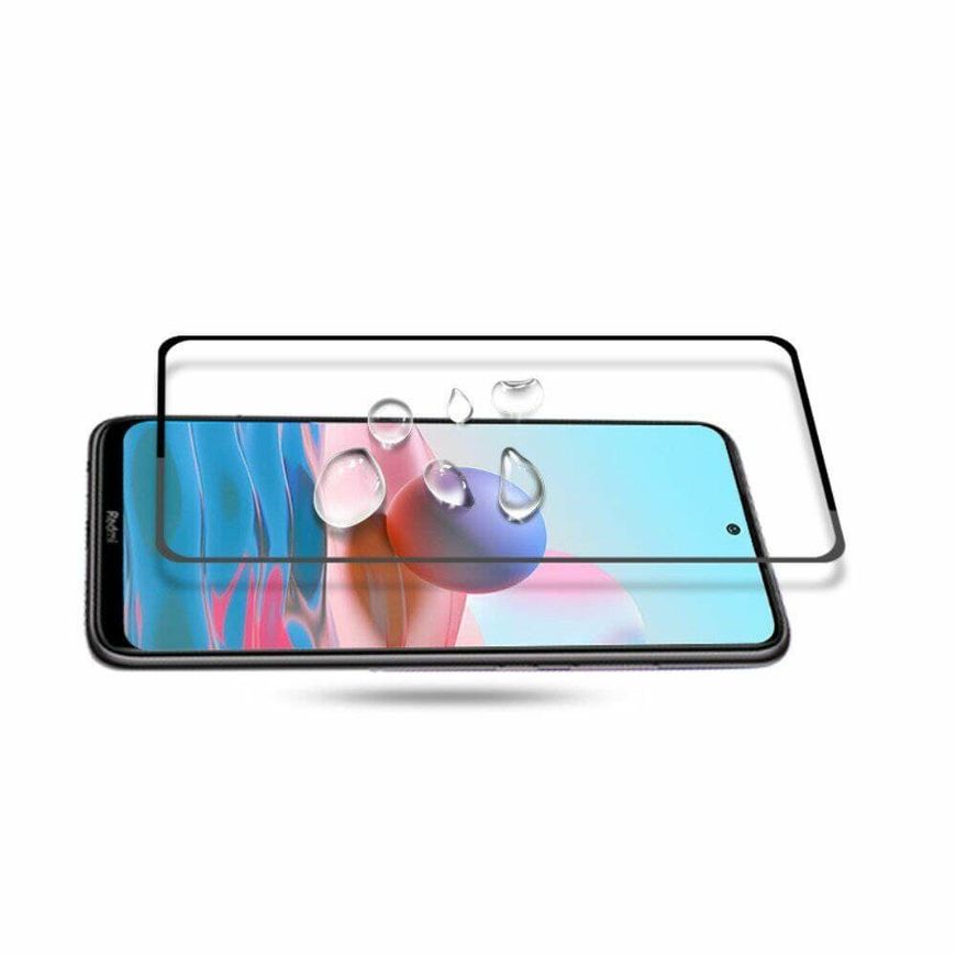 Защитное стекло 2.5D на весь экран для Xiaomi Redmi 10 - Черный фото 4