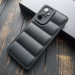 Чехол силиконовый Down Jacket для Samsung Galaxy A52 4G - Черный фото 1