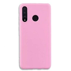Чехол Candy Silicone для Huawei Y6P - Розовый фото 1
