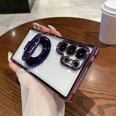 Силиконовый чехол с кольцом для Samsung Galaxy S23 Plus цвет Фиолетовый