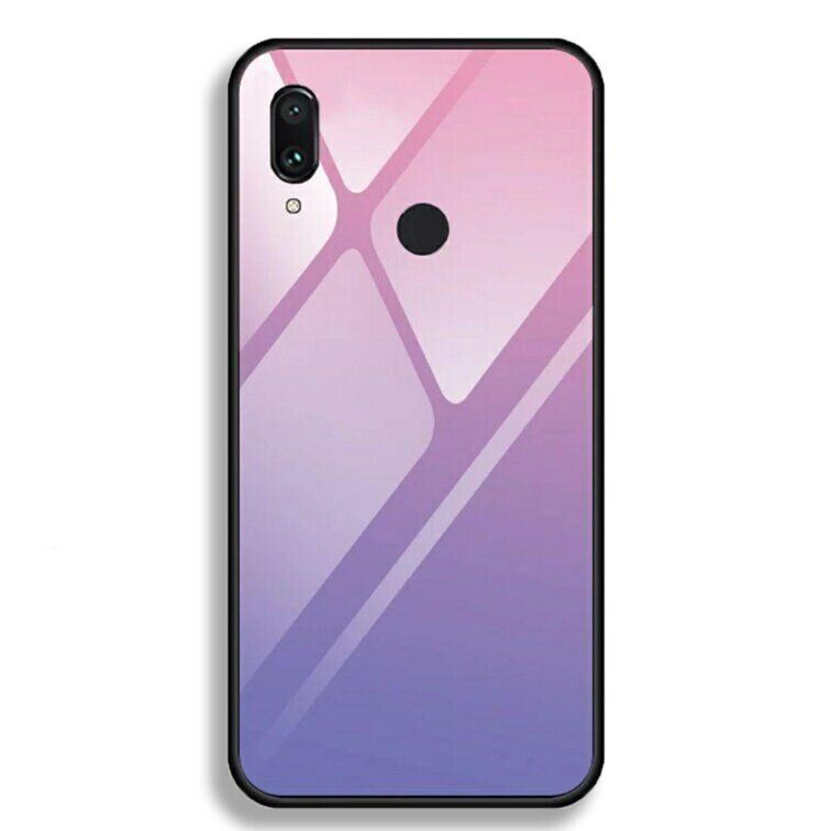 Силиконовый чехол GlassCase с градиентом для Huawei P Smart (2019) - Розовый фото 4