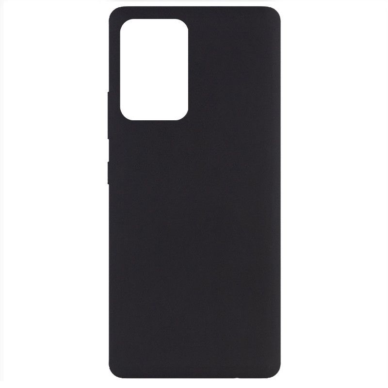 Чехол Silicone cover для Samsung Galaxy A52 - Черный фото 1