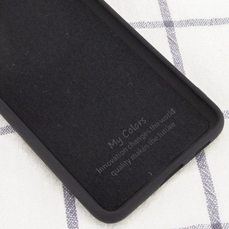 Чехол Silicone cover для Samsung Galaxy A52 - Черный фото 3