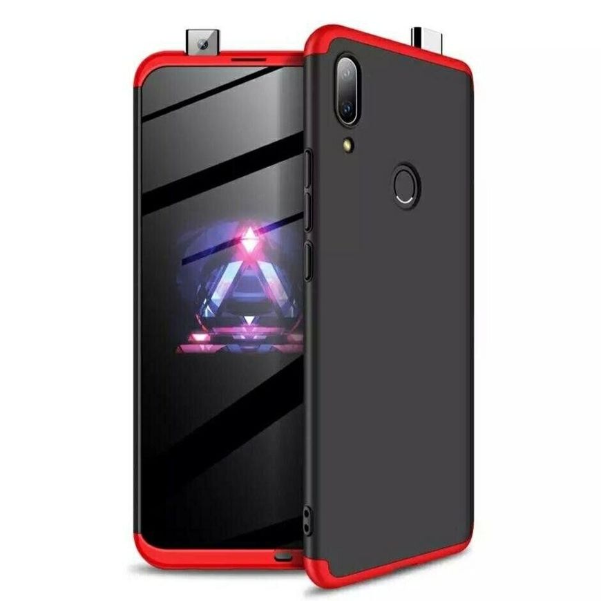 Чехол GKK 360 градусов для Huawei P Smart Z - Черно-Красный фото 1