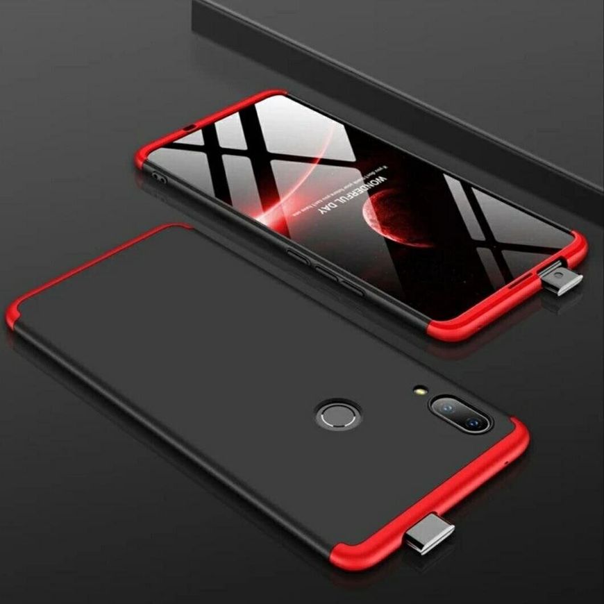 Чехол GKK 360 градусов для Huawei P Smart Z - Черно-Красный фото 2