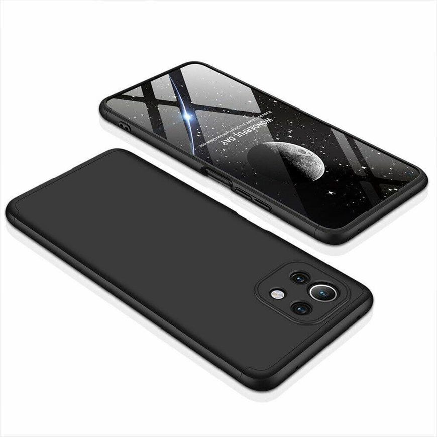Чохол GKK 360 градусів для Xiaomi Mi 11 lite - Чорний фото 2