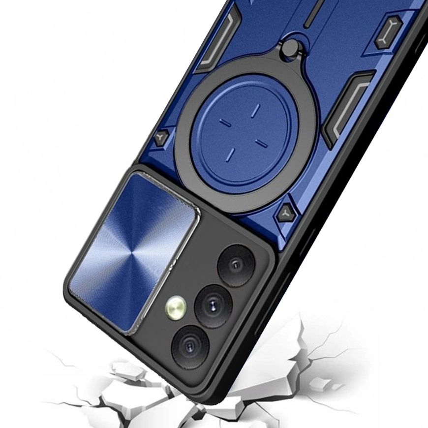 Чехол Magnetic Stand с защитой камеры для Samsung Galaxy A54 цвет Синий