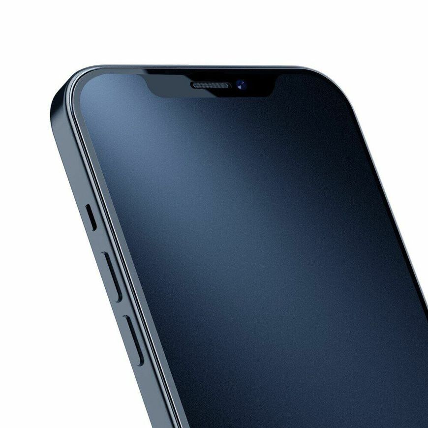 Матовое защитное стекло 2.5D для iPhone 14 - Черный фото 4