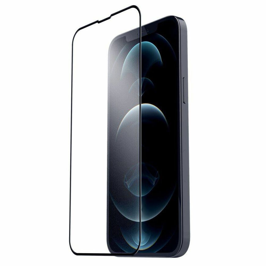 Матовое защитное стекло 2.5D для iPhone 14 - Черный фото 2