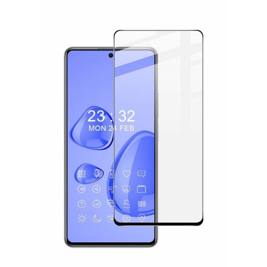 Защитное стекло 2.5D на весь экран для Xiaomi 11T / 11T Pro - Черный фото 2