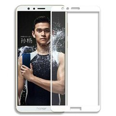 Защитное стекло 2.5D на весь экран для Huawei Honor 7X - Белый фото 1
