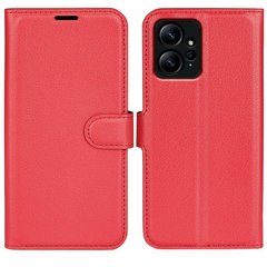 Чехол-Книжка с карманами для карт на Xiaomi Redmi Note 12 4G цвет Красный