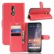 Чохол книжка з кишенями для карт на Nokia 3.2 - Червоний фото 1