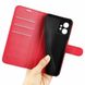 Чохол книжка з кишенями для карт на Xiaomi Redmi Note 12 4G колір Червоний