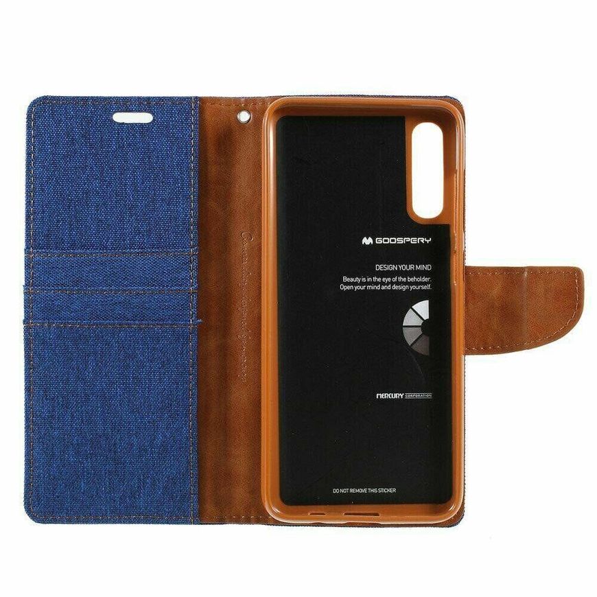 Чехол-Книжка Textile для Samsung Galaxy A30s / A50 / A50s - Синий фото 2