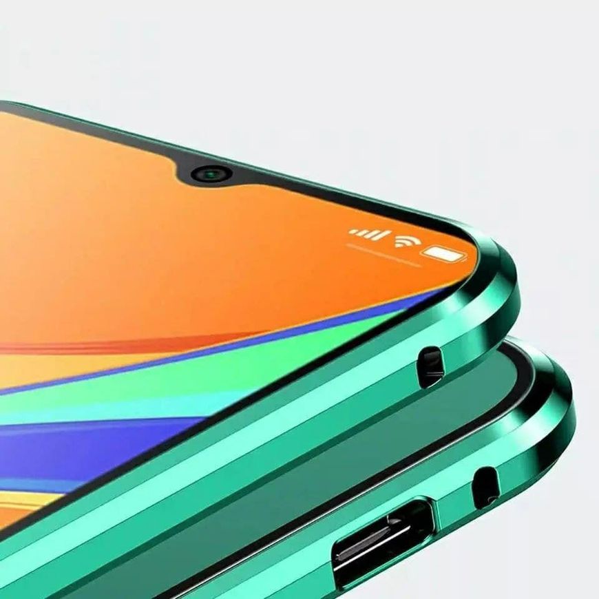 Магнитный чехол с защитным стеклом для Samsung Galaxy A31 - Зелёный фото 3