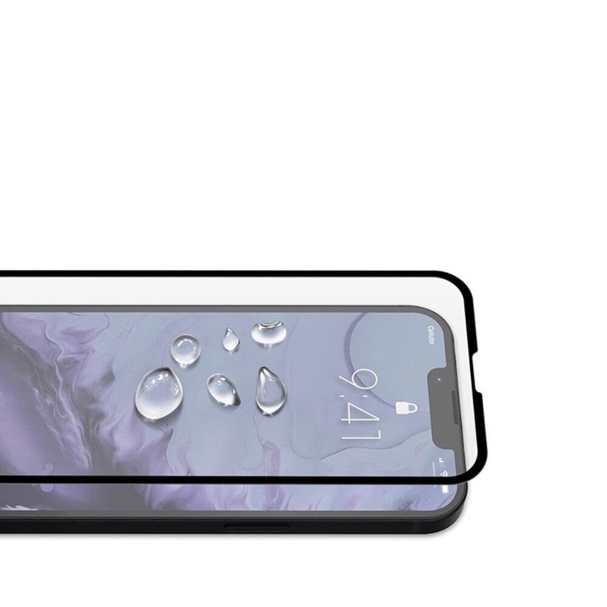 Защитное стекло 2.5D на весь экран для iPhone 13 Pro Max - Черный фото 4