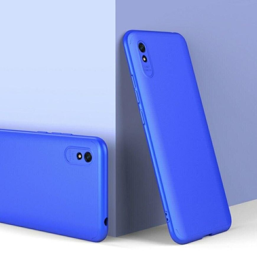 Чехол GKK 360 градусов для Xiaomi Redmi 9A - Синий фото 1