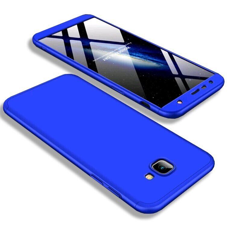 Чехол GKK 360 градусов для Samsung Galaxy J4 Plus - Синий фото 2