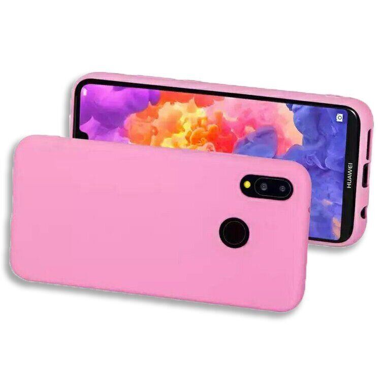 Чехол Candy Silicone для Huawei Honor Play - Розовый фото 3