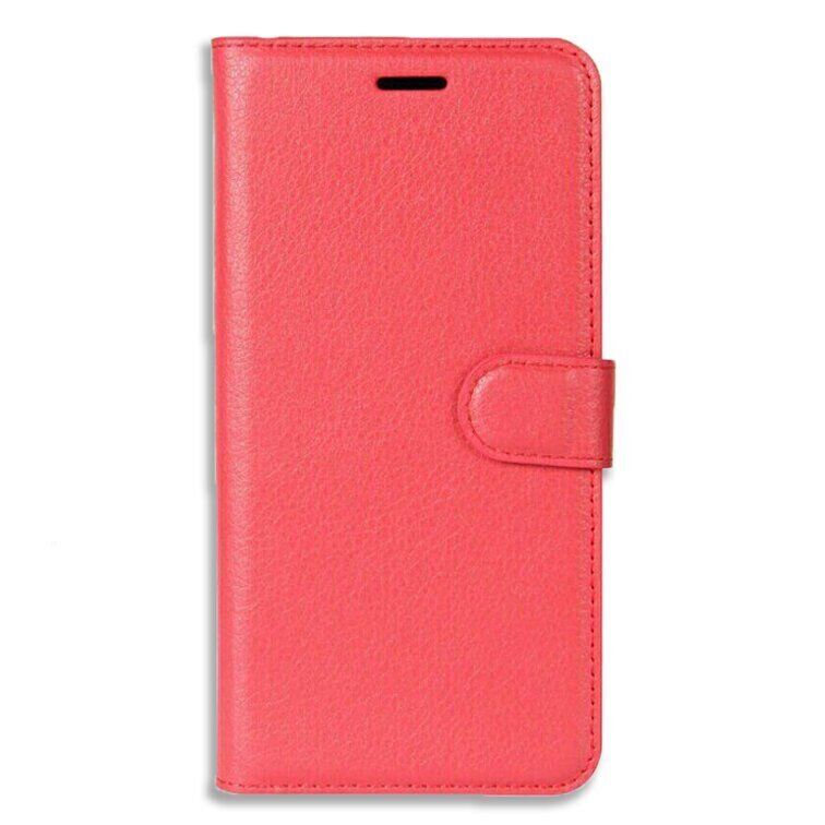 Чехол-Книжка с карманами для карт на Huawei P Smart - Красный фото 3