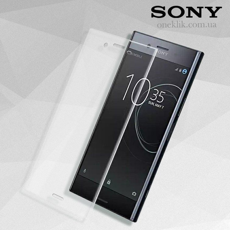 Захисне скло 3D на весь екран для Sony Xperia XZ Premium - Прозорий фото 1