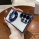 Силиконовый чехол с кольцом для Samsung Galaxy S23 цвет Синий