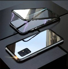 Магнитный чехол с защитным стеклом для Samsung Galaxy A31 - Чёрный фото 1