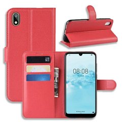 Чехол-Книжка с карманами для карт на Huawei Y5 (2019) / Honor 8S - Красный фото 1