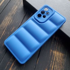 Чехол силиконовый Down Jacket для Samsung Galaxy A32 4G - Синий фото 1