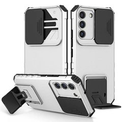 Чехол Kickstand с защитой камеры для Samsung Galaxy S21 FE цвет Белый