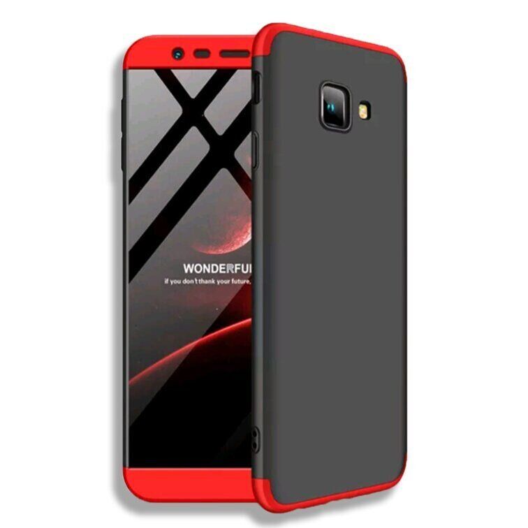 Чехол GKK 360 градусов для Samsung Galaxy J4 Plus - Черно-Красный фото 1