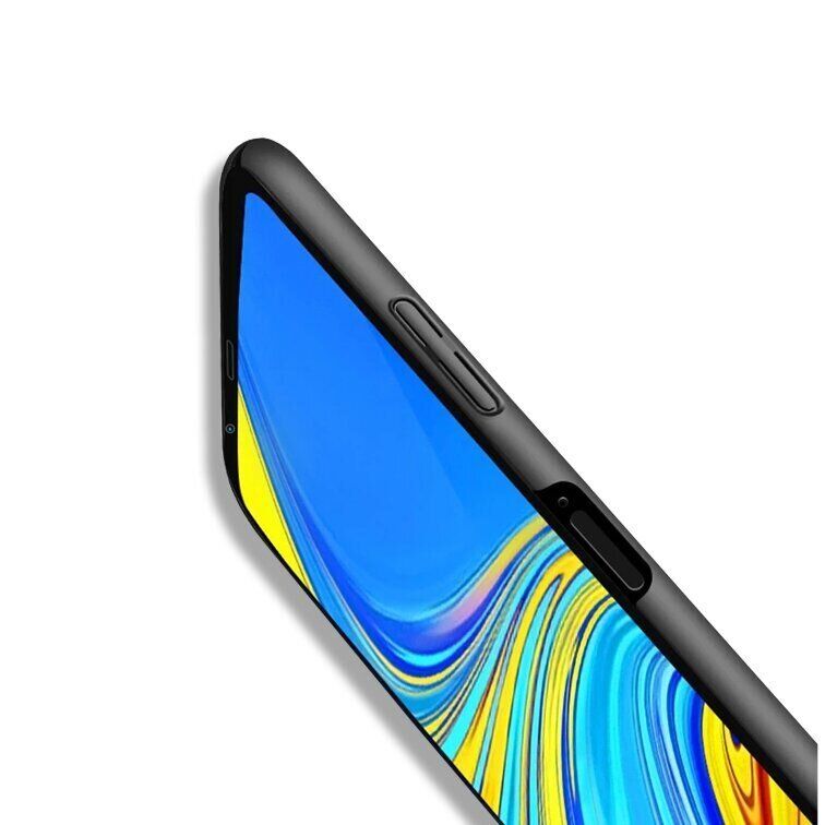 Чехол Бампер с покрытием Soft-touch для Samsung Galaxy A7 (2018) / A750 - Синий фото 4