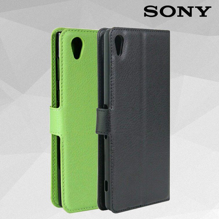 Чехол-Книжка с карманами для карт на Sony Xperia XA1 Ultra - Черный фото 2