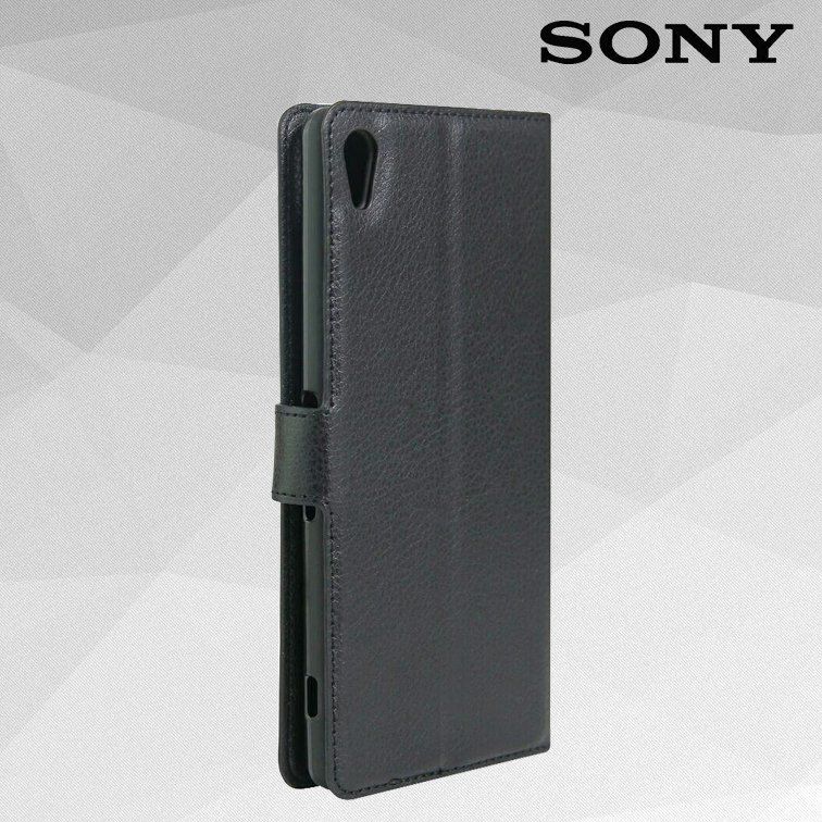 Чехол-Книжка с карманами для карт на Sony Xperia XA1 Ultra - Черный фото 5