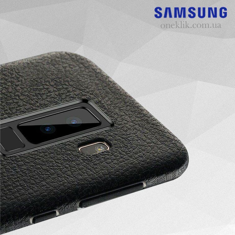 Силіконовий чохол під шкіру для Samsung Galaxy S9 - Чорний фото 4