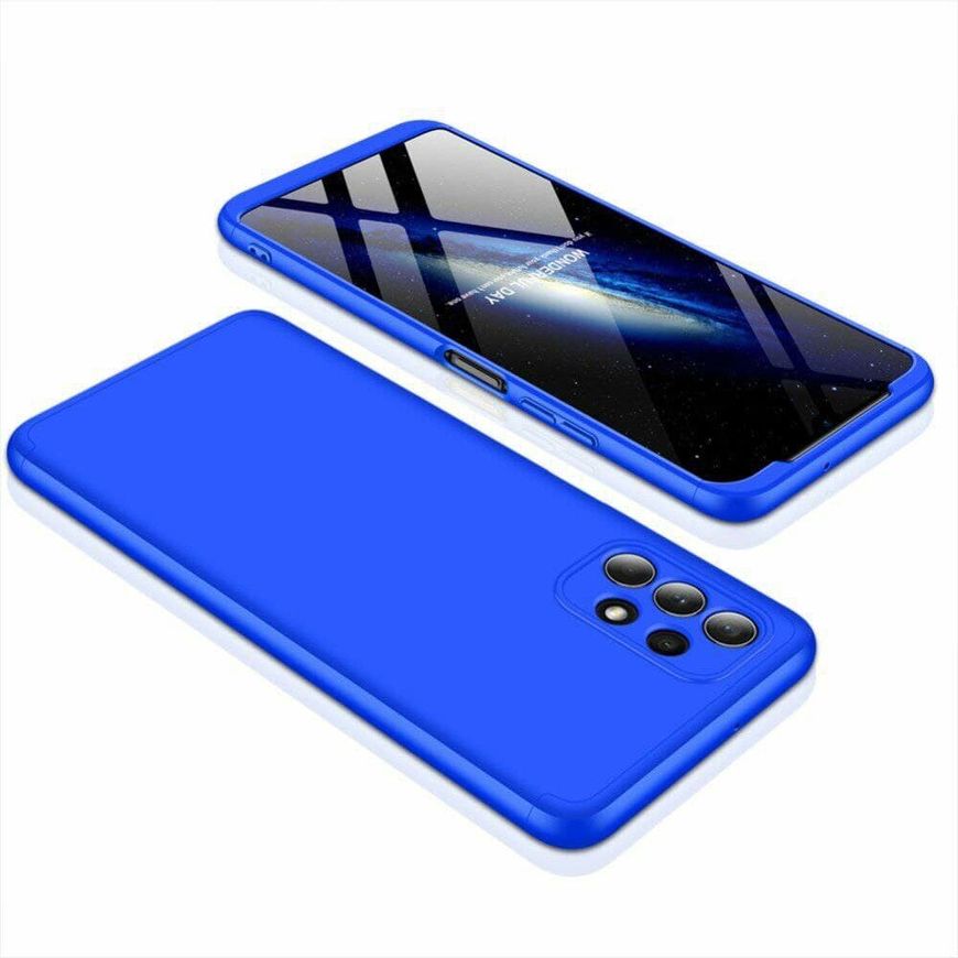Чехол GKK 360 градусов для Samsung Galaxy A52 - Синий фото 2