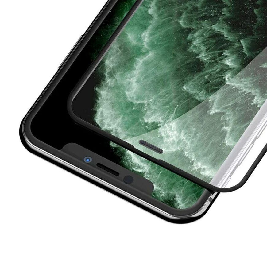 Защитное стекло 2.5D на весь экран для iPhone 11 Max Pro - Черный фото 2