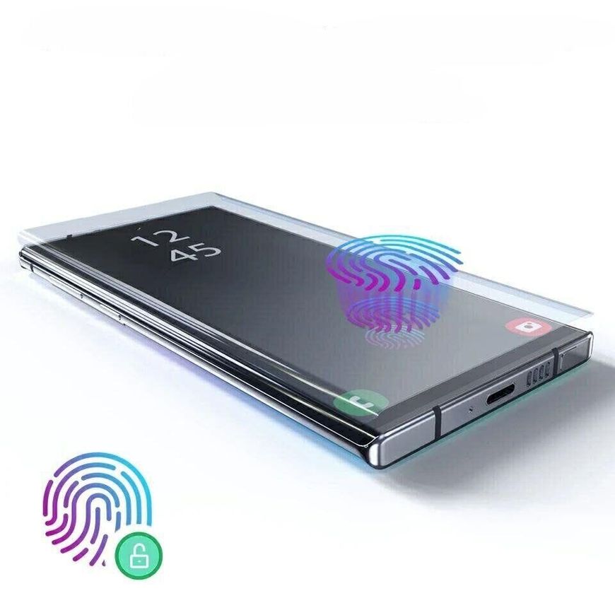 Захисне скло 3D на весь екран для Samsung Galaxy S20 Plus (з ультрафіолетовим клеєм) - Прозорий фото 2