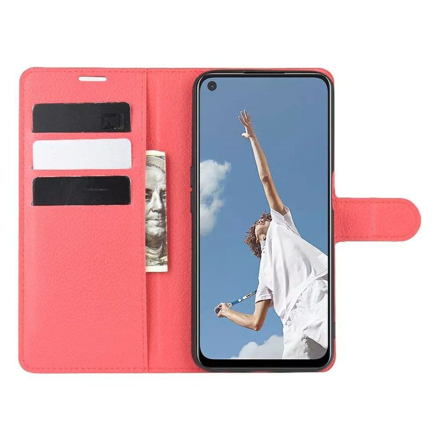 Чехол-Книжка с карманами для карт на Xiaomi 11i - Красный фото 2